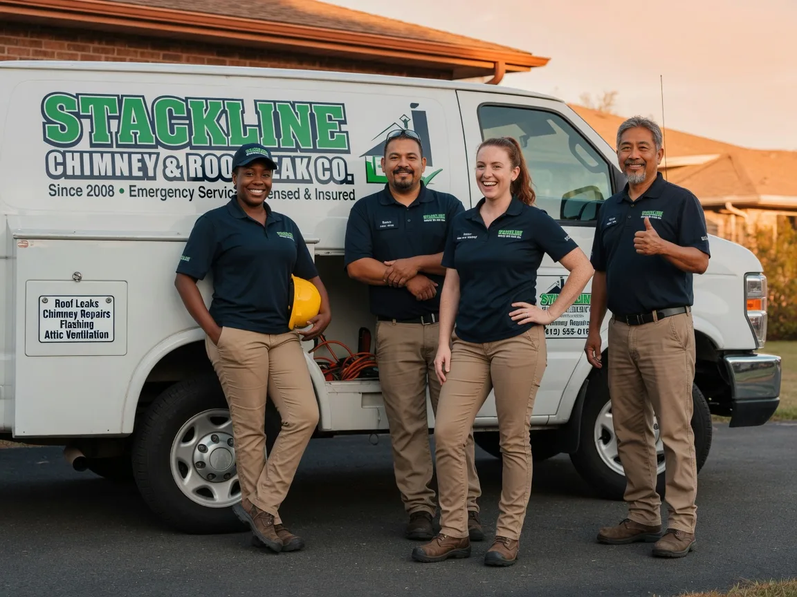 Chimney flashing repair company in Yorkville, CA